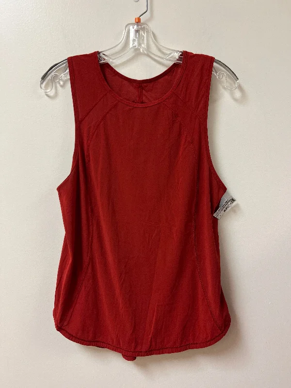 Soft Yoga Tops for Every Practice -Athletic Tank Top By Lululemon In Red, Size: M
