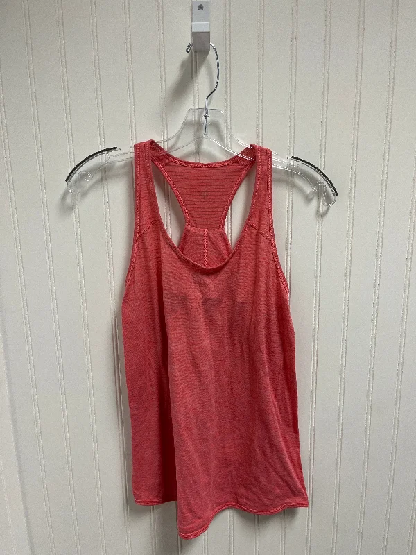 Yoga Tops for Comfort and Mobility -Athletic Tank Top By Lululemon In Red, Size: M