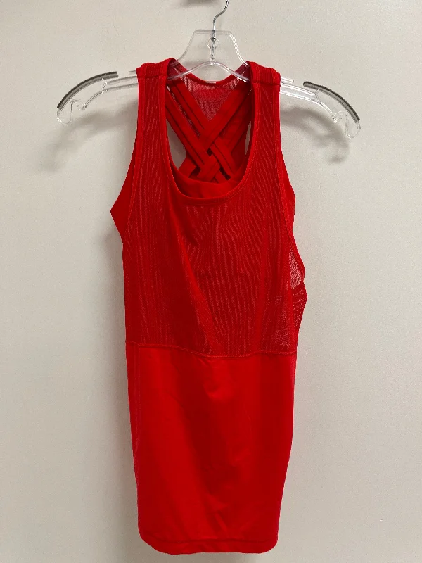 Stylish Yoga Tops for Yoga Classes -Athletic Tank Top By Lululemon In Red, Size: S