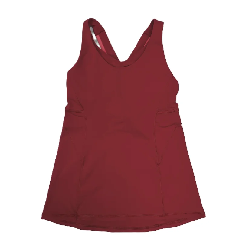 Yoga Tops for Fitness Training -Athletic Tank Top By Lululemon In Red, Size: S