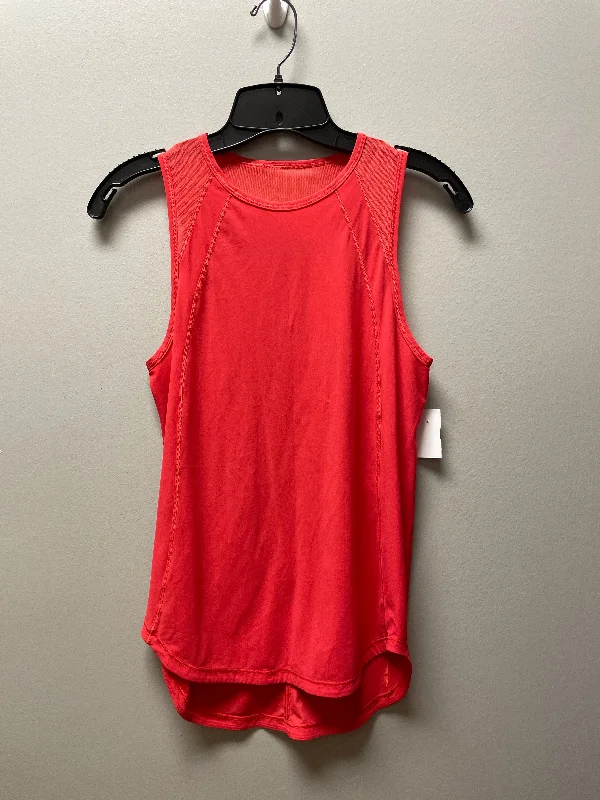 Yoga Tops for Easy Movement and Comfort -Athletic Tank Top By Lululemon In Red, Size: S