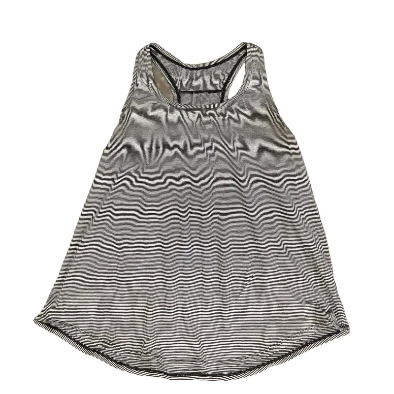 Women's Yoga Tops for Seamless Movement -Athletic Tank Top By Lululemon In Striped Pattern, Size: M Women's Yoga Tops for Seamless Movement -Athletic Tank Top By Lululemon In Striped Pattern, Size: M