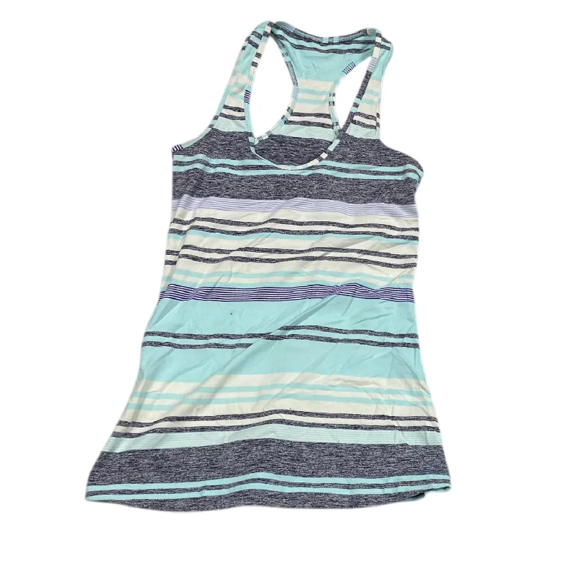 Yoga Tops with Adjustable Fit for Custom Support -Athletic Tank Top By Lululemon In Striped Pattern, Size: S Yoga Tops with Adjustable Fit for Custom Support -Athletic Tank Top By Lululemon In Striped Pattern, Size: S