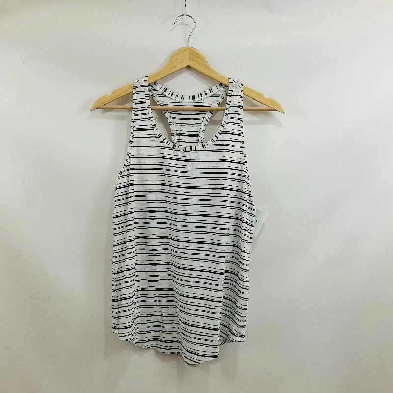 Stylish Yoga Tops for Training -Athletic Tank Top By Lululemon In Striped Pattern, Size: S Stylish Yoga Tops for Training -Athletic Tank Top By Lululemon In Striped Pattern, Size: S