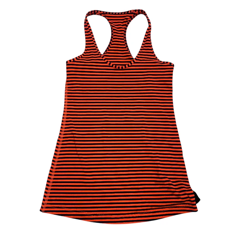 Women's Yoga Tops with Breathable Design -Athletic Tank Top By Lululemon In Striped Pattern, Size: S