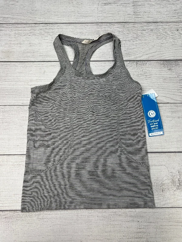 Active Yoga Tops for Intense Workouts -Athletic Tank Top By Lululemon In Striped, Size: M Active Yoga Tops for Intense Workouts -Athletic Tank Top By Lululemon In Striped, Size: M