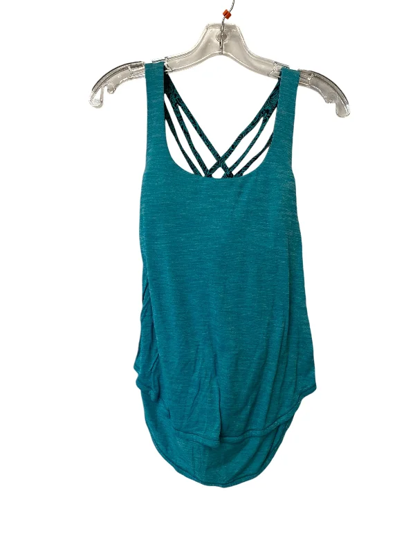 High-Cut Yoga Tops for More Coverage -Athletic Tank Top By Lululemon In Teal, Size: S High-Cut Yoga Tops for More Coverage -Athletic Tank Top By Lululemon In Teal, Size: S