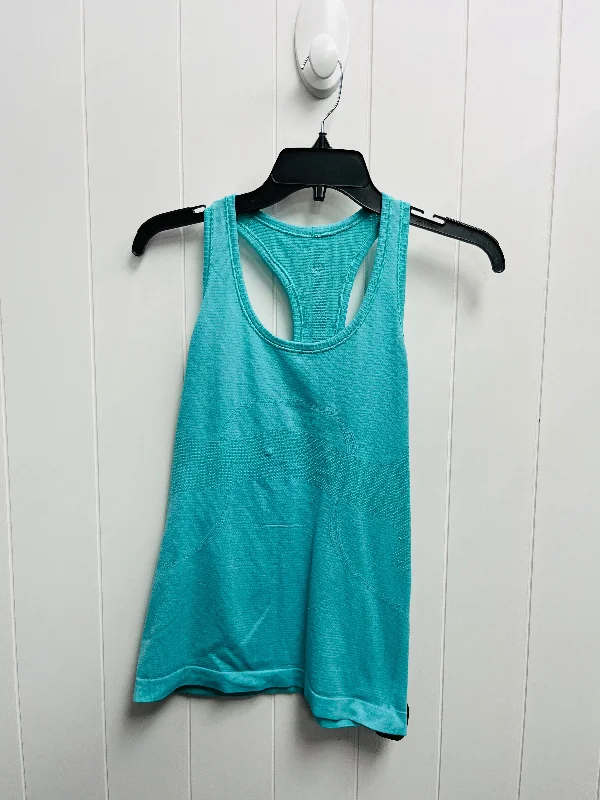Women's Yoga Tops with Breathable Material -Athletic Tank Top By Lululemon In Teal, Size: S