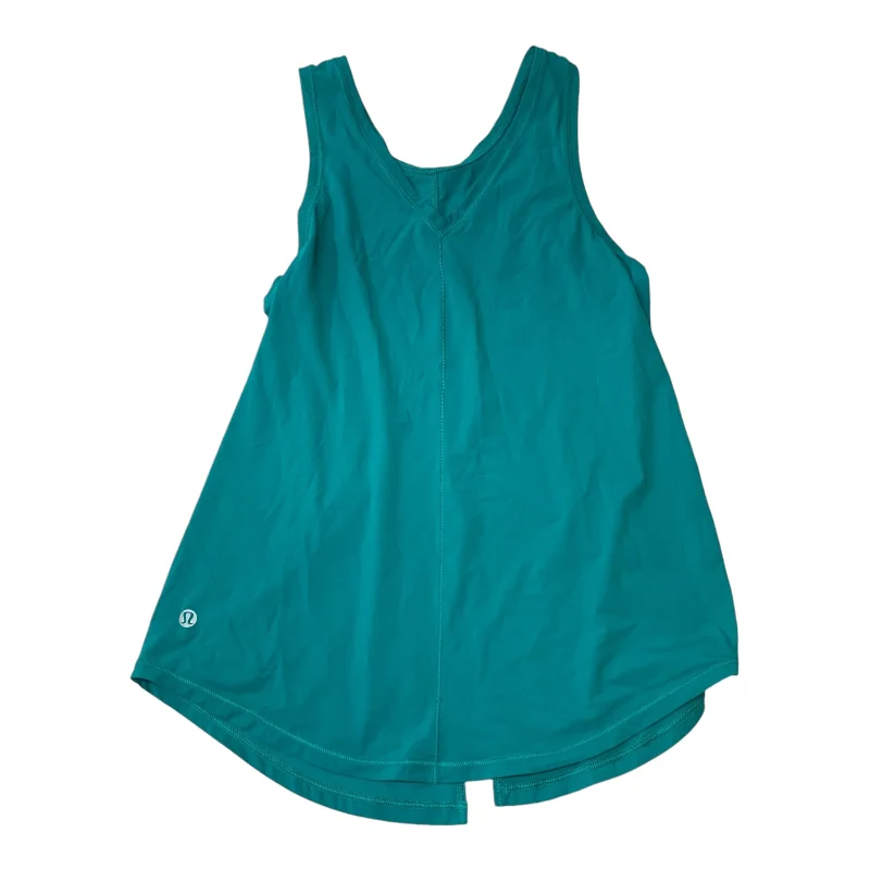 High-Waisted Yoga Tops for Better Fit -Athletic Tank Top By Lululemon In Teal, Size: S