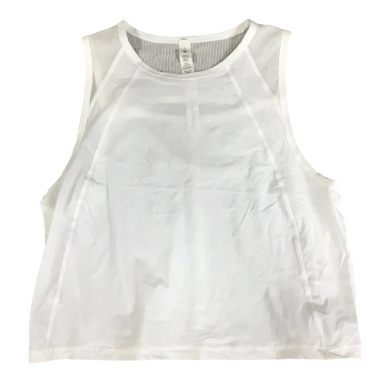 Yoga Tops for Strengthening Your Core -Athletic Tank Top By Lululemon In White, Size: 2 Yoga Tops for Strengthening Your Core -Athletic Tank Top By Lululemon In White, Size: 2