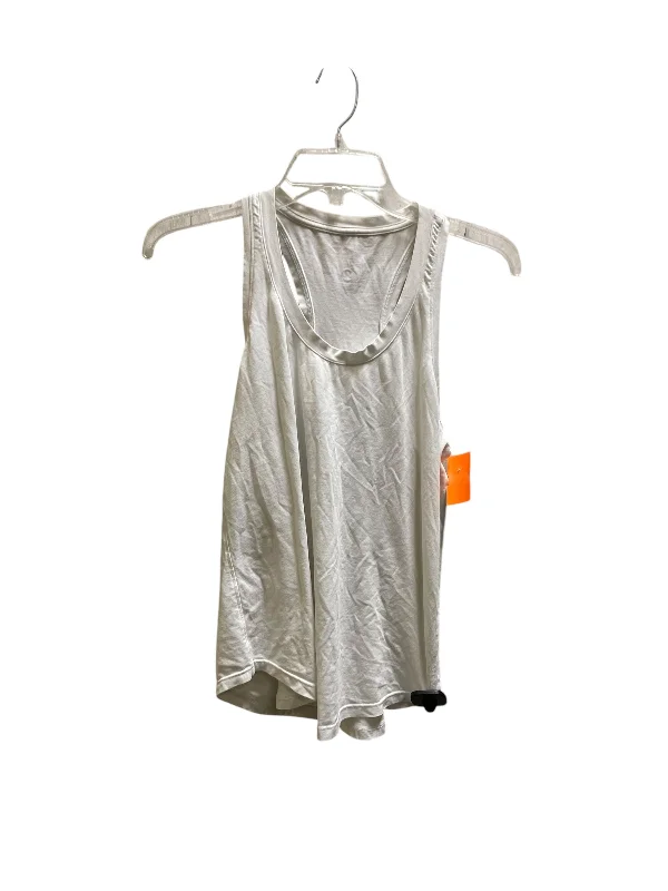 Soft Yoga Tops for All-Season Wear -Athletic Tank Top By Lululemon In White, Size: 4