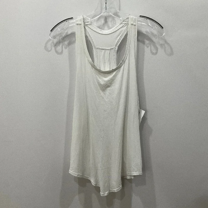 Women's Yoga Tops with Seamless Construction -Athletic Tank Top By Lululemon In White, Size: 4
