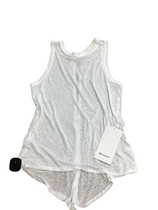 Yoga Tops for Body Movement -Athletic Tank Top By Lululemon In White, Size: 6