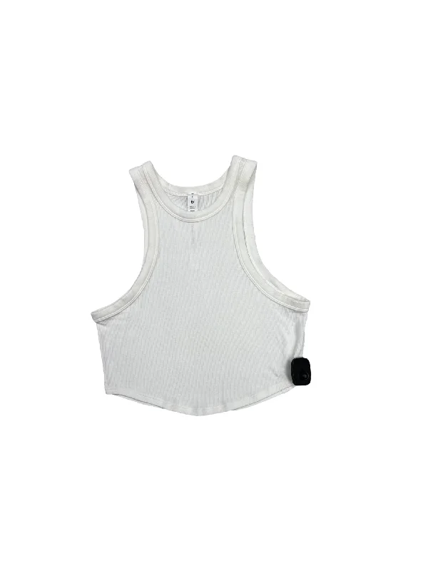 Yoga Tops for Flexibility and Comfort -Athletic Tank Top By Lululemon In White, Size: 8 Yoga Tops for Flexibility and Comfort -Athletic Tank Top By Lululemon In White, Size: 8