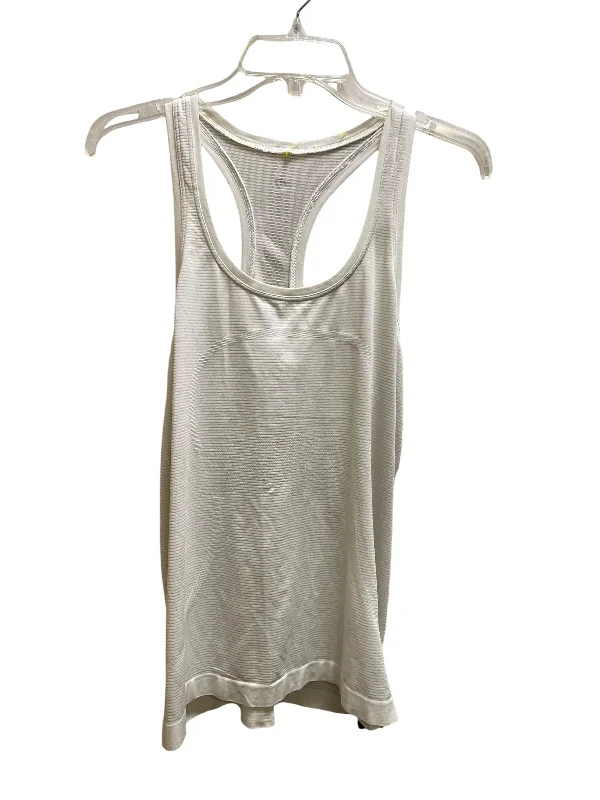 Yoga Tops for Endurance Training -Athletic Tank Top By Lululemon In White, Size: 8