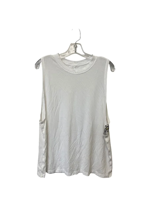 Yoga Tops for Flexibility and Support -Athletic Tank Top By Lululemon In White, Size: M