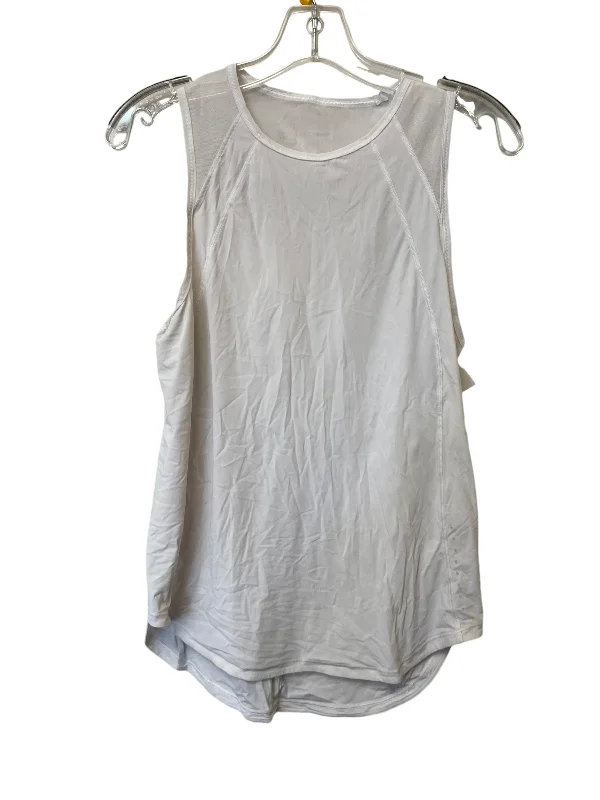 Comfortable Yoga Tops for Hot Yoga Practice -Athletic Tank Top By Lululemon In White, Size: S Comfortable Yoga Tops for Hot Yoga Practice -Athletic Tank Top By Lululemon In White, Size: S