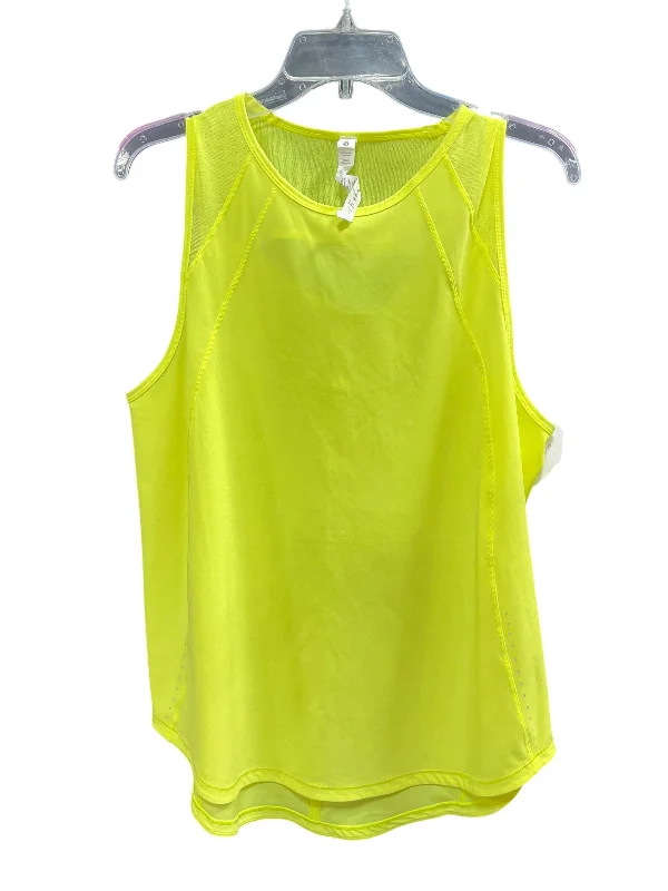 Seamless Yoga Tops for Comfort and Flexibility -Athletic Tank Top By Lululemon In Yellow, Size: 12 Seamless Yoga Tops for Comfort and Flexibility -Athletic Tank Top By Lululemon In Yellow, Size: 12