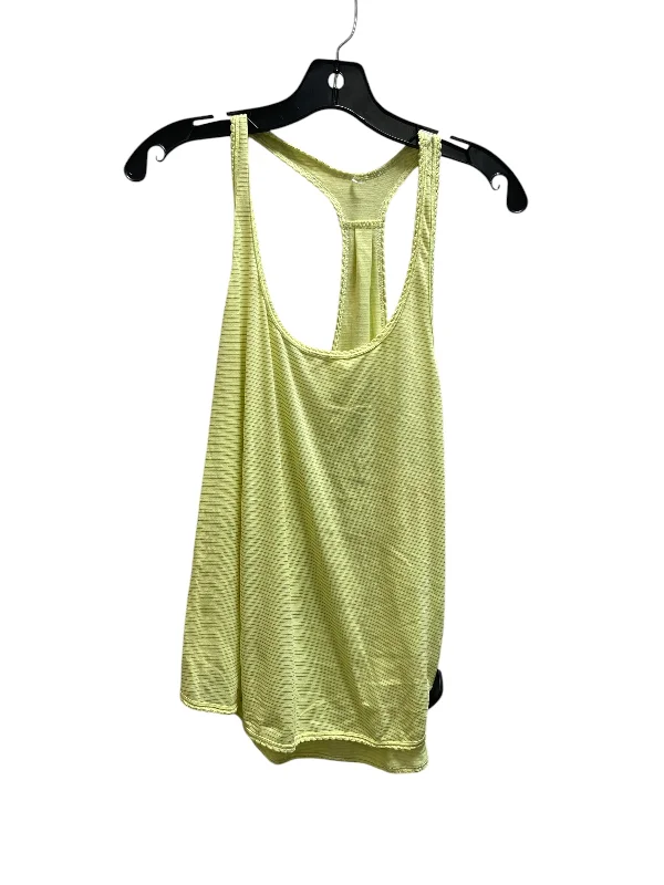 Stylish Yoga Tops for Fitness Routine -Athletic Tank Top By Lululemon In Yellow, Size: 6