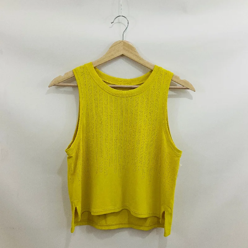 Yoga Tops for Everyday Yoga -Athletic Tank Top By Lululemon In Yellow, Size: 6
