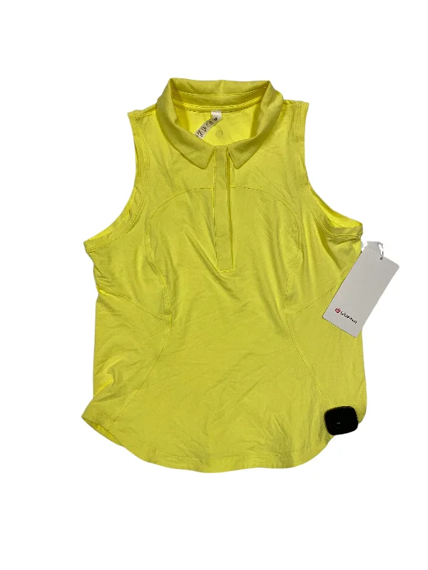 Yoga Tops for Active and High-Energy Workouts -Athletic Tank Top By Lululemon In Yellow, Size: 8