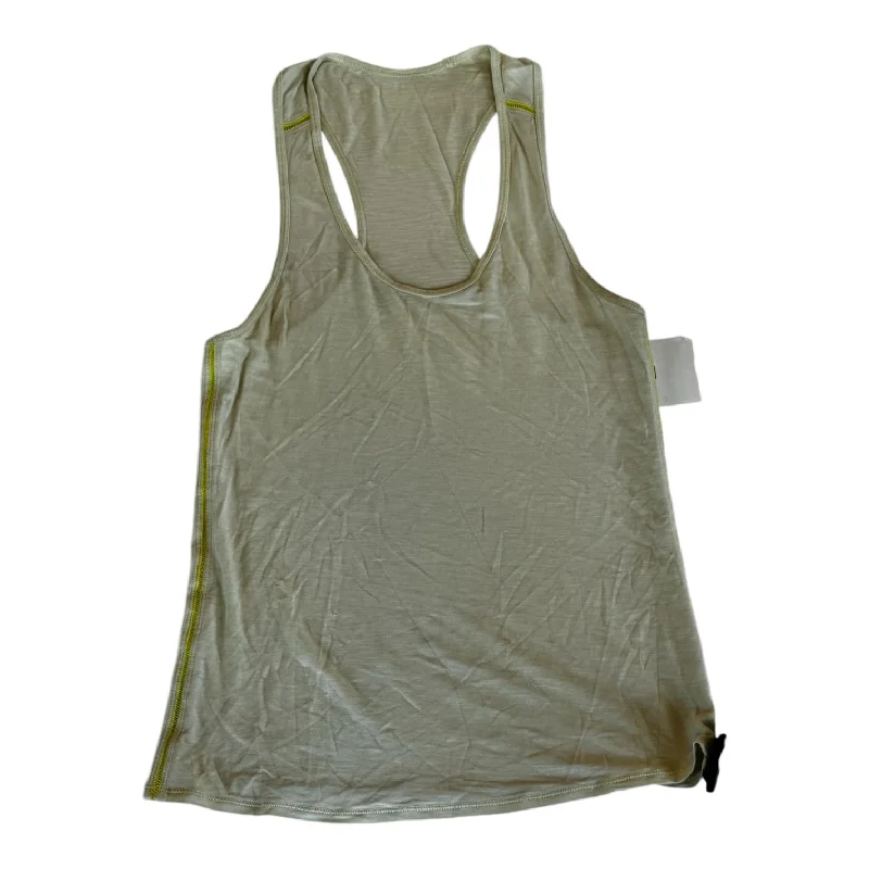 Long Sleeve Yoga Tops for Winter -Athletic Tank Top By Lululemon In Yellow, Size: 8