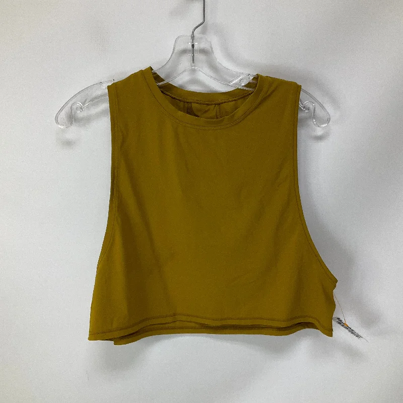 Comfortable Yoga Tops for Pilates and Yoga -Athletic Tank Top By Lululemon In Yellow, Size: 8 Comfortable Yoga Tops for Pilates and Yoga -Athletic Tank Top By Lululemon In Yellow, Size: 8