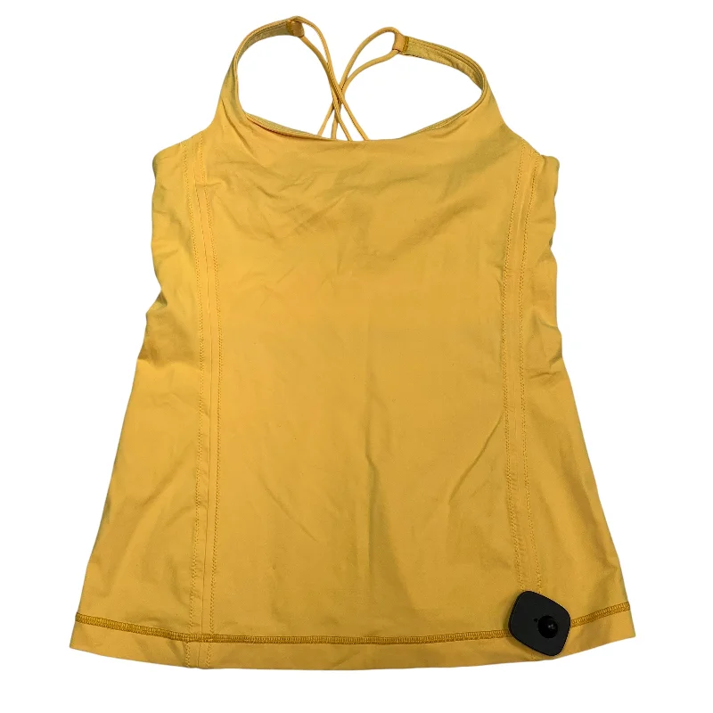 Yoga Tops with Soft Material for Extra Comfort -Athletic Tank Top By Lululemon In Yellow, Size: 8 Yoga Tops with Soft Material for Extra Comfort -Athletic Tank Top By Lululemon In Yellow, Size: 8