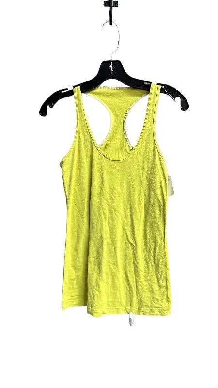 Yoga Tops for Core Fitness Training -Athletic Tank Top By Lululemon In Yellow, Size: S Yoga Tops for Core Fitness Training -Athletic Tank Top By Lululemon In Yellow, Size: S
