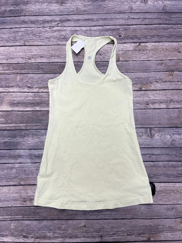 Stylish Yoga Tops for Every Yoga Practice -Athletic Tank Top By Lululemon In Yellow, Size: S