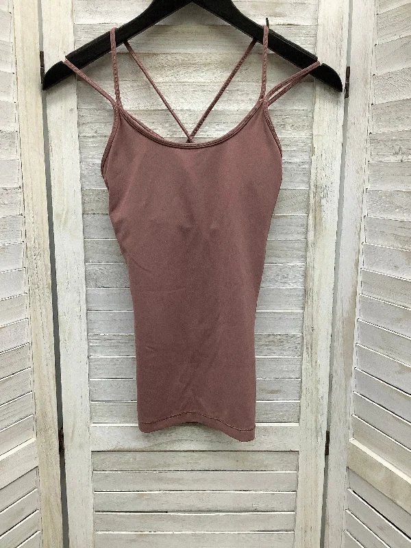 Yoga Tops with Built-In Support Bra -Athletic Tank Top By Lululemon  Size: 4