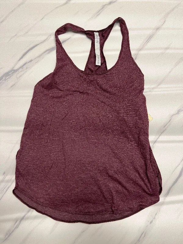 Yoga Tops with Built-In Support Bra -Athletic Tank Top By Lululemon  Size: 8