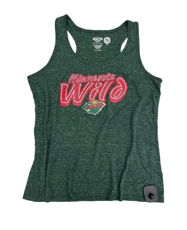 Seamless Yoga Tops for Women -Athletic Tank Top By Minnesota Wild NHL  Size: L