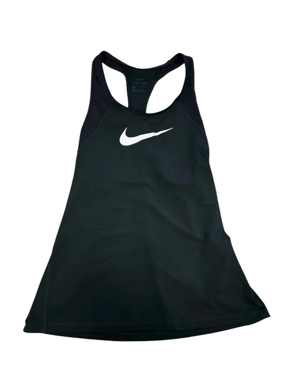 Yoga Tops for Athleisure Style -Athletic Tank Top By Nike Apparel In Black, Size: M