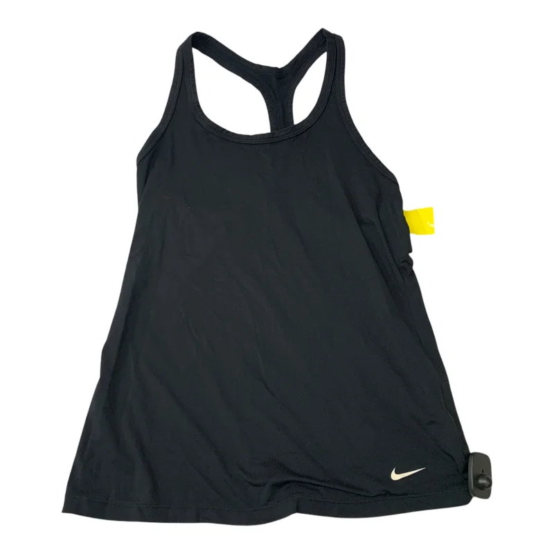 Loose Yoga Tops for Relaxing -Athletic Tank Top By Nike Apparel In Black, Size: M