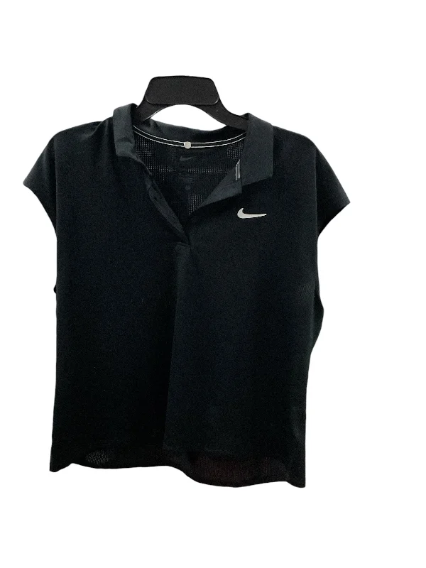 Women's Yoga Tops with High Stretch for Flexibility -Athletic Tank Top By Nike Apparel In Black, Size: Xl