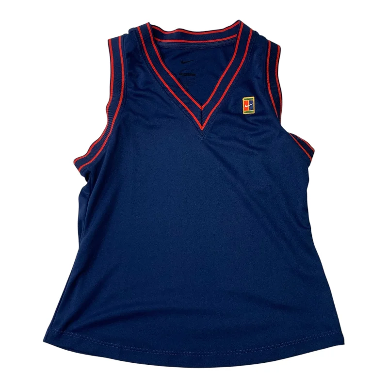Breathable Yoga Tops for Hot Weather -Athletic Tank Top By Nike Apparel In Blue, Size: S Breathable Yoga Tops for Hot Weather -Athletic Tank Top By Nike Apparel In Blue, Size: S