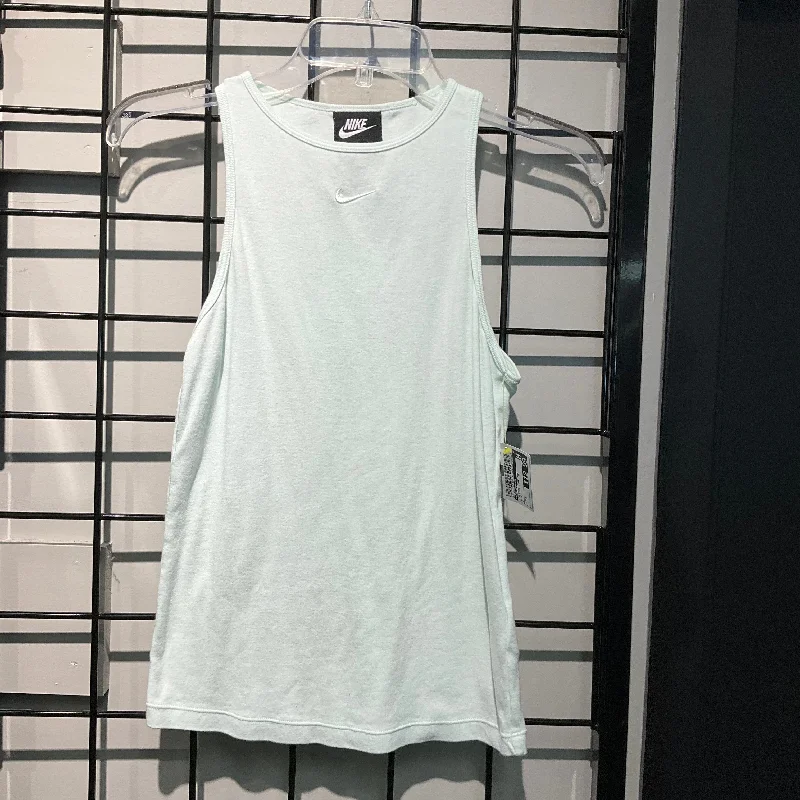 Women's Yoga Tops for Power and Strength -Athletic Tank Top By Nike Apparel In Blue, Size: S