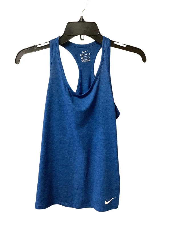 Yoga Tops for Endurance Training -Athletic Tank Top By Nike Apparel In Blue, Size: Xs Yoga Tops for Endurance Training -Athletic Tank Top By Nike Apparel In Blue, Size: Xs