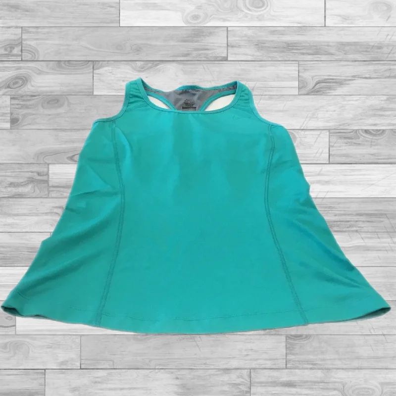 Stylish Yoga Tops for Yoga Classes -Athletic Tank Top By Nike Apparel In Green, Size: M