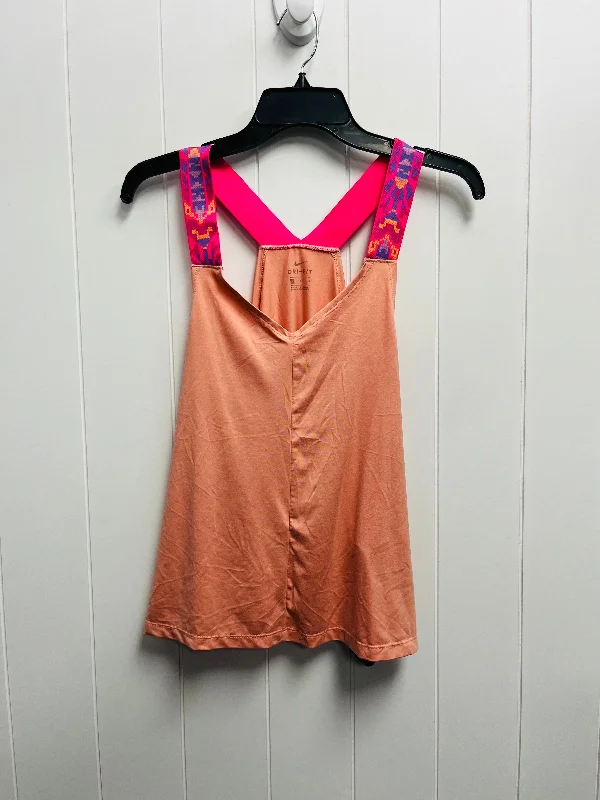 Yoga Tops for Yoga and Relaxation -Athletic Tank Top By Nike Apparel In Orange & Pink, Size: L Yoga Tops for Yoga and Relaxation -Athletic Tank Top By Nike Apparel In Orange & Pink, Size: L