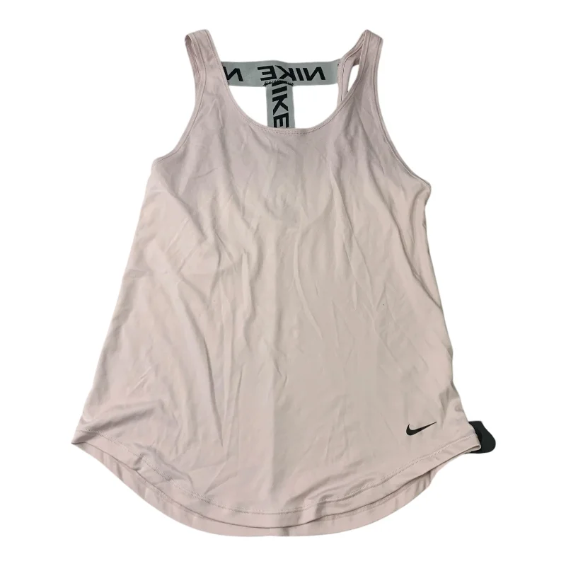 Affordable Yoga Tops for Women -Athletic Tank Top By Nike Apparel In Pink, Size: S