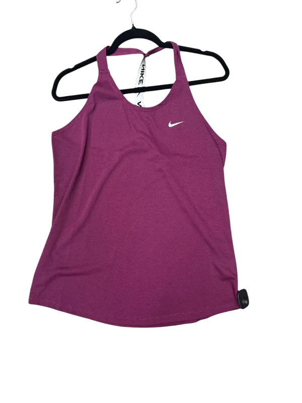 Yoga Tops for Flexibility and Support -Athletic Tank Top By Nike Apparel In Purple, Size: L Yoga Tops for Flexibility and Support -Athletic Tank Top By Nike Apparel In Purple, Size: L