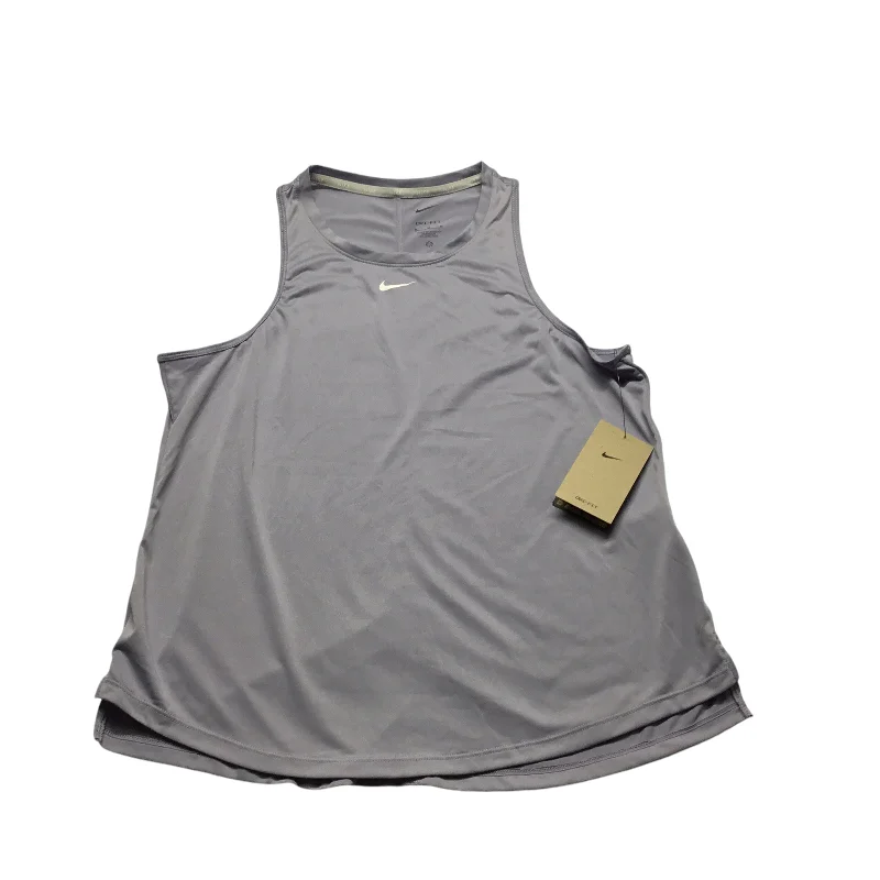 Tank Style Yoga Tops -Athletic Tank Top By Nike Apparel In Purple, Size: M