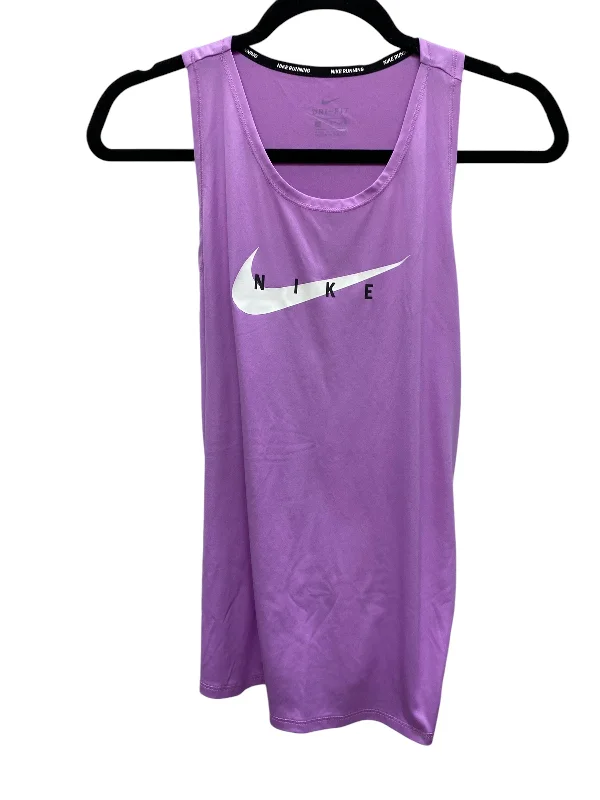 Yoga Tops for Light Yoga Practice -Athletic Tank Top By Nike Apparel In Purple, Size: M Yoga Tops for Light Yoga Practice -Athletic Tank Top By Nike Apparel In Purple, Size: M