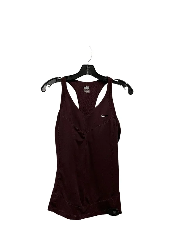 Yoga Tops for Deep Flexibility Training -Athletic Tank Top By Nike Apparel In Purple, Size: S