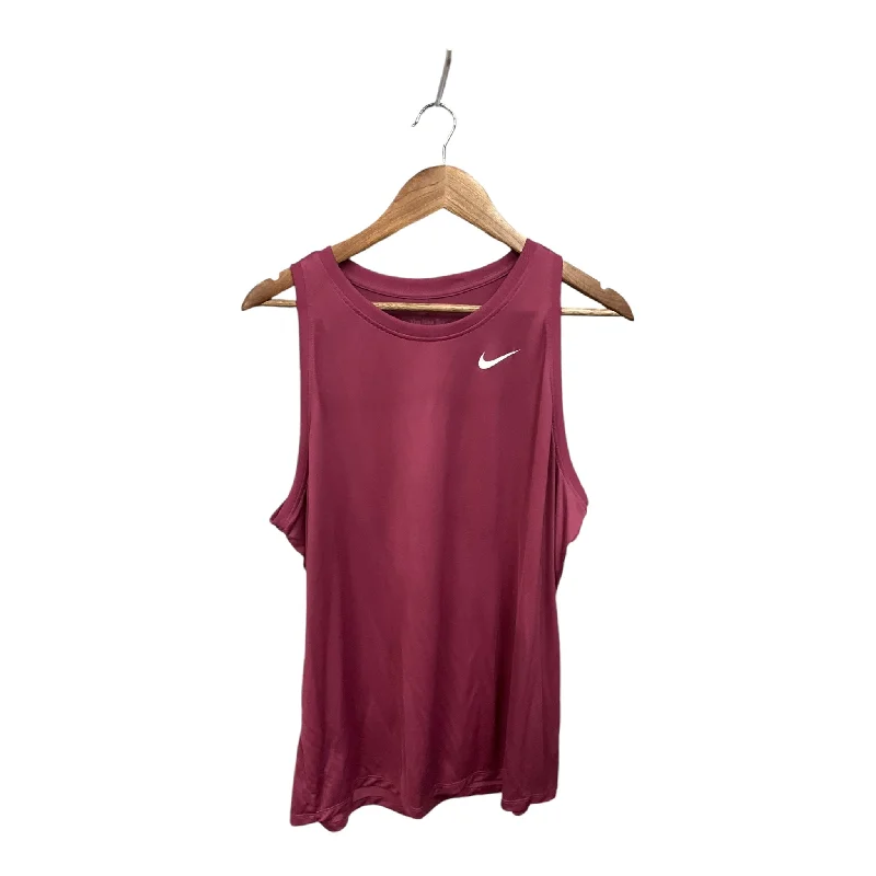 Yoga Tops with Adjustable Straps -Athletic Tank Top By Nike Apparel In Purple, Size: Xxl Yoga Tops with Adjustable Straps -Athletic Tank Top By Nike Apparel In Purple, Size: Xxl