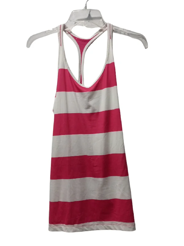 Comfortable Yoga Tops for All-Season Wear -Athletic Tank Top By Nike Apparel In Striped Pattern, Size: S Comfortable Yoga Tops for All-Season Wear -Athletic Tank Top By Nike Apparel In Striped Pattern, Size: S