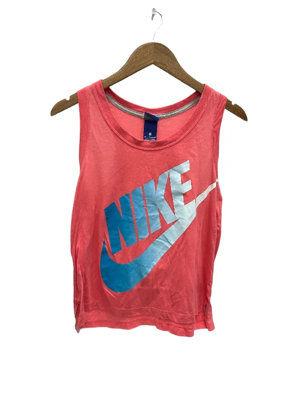 Yoga Tops with Built-In Support Bra -Athletic Tank Top By Nike Apparel  Size: M