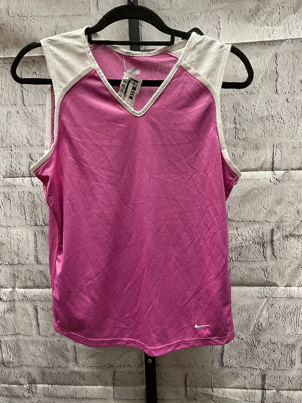 Women's Yoga Tops for Powerful Stretching -Athletic Tank Top By Nike Apparel  Size: M